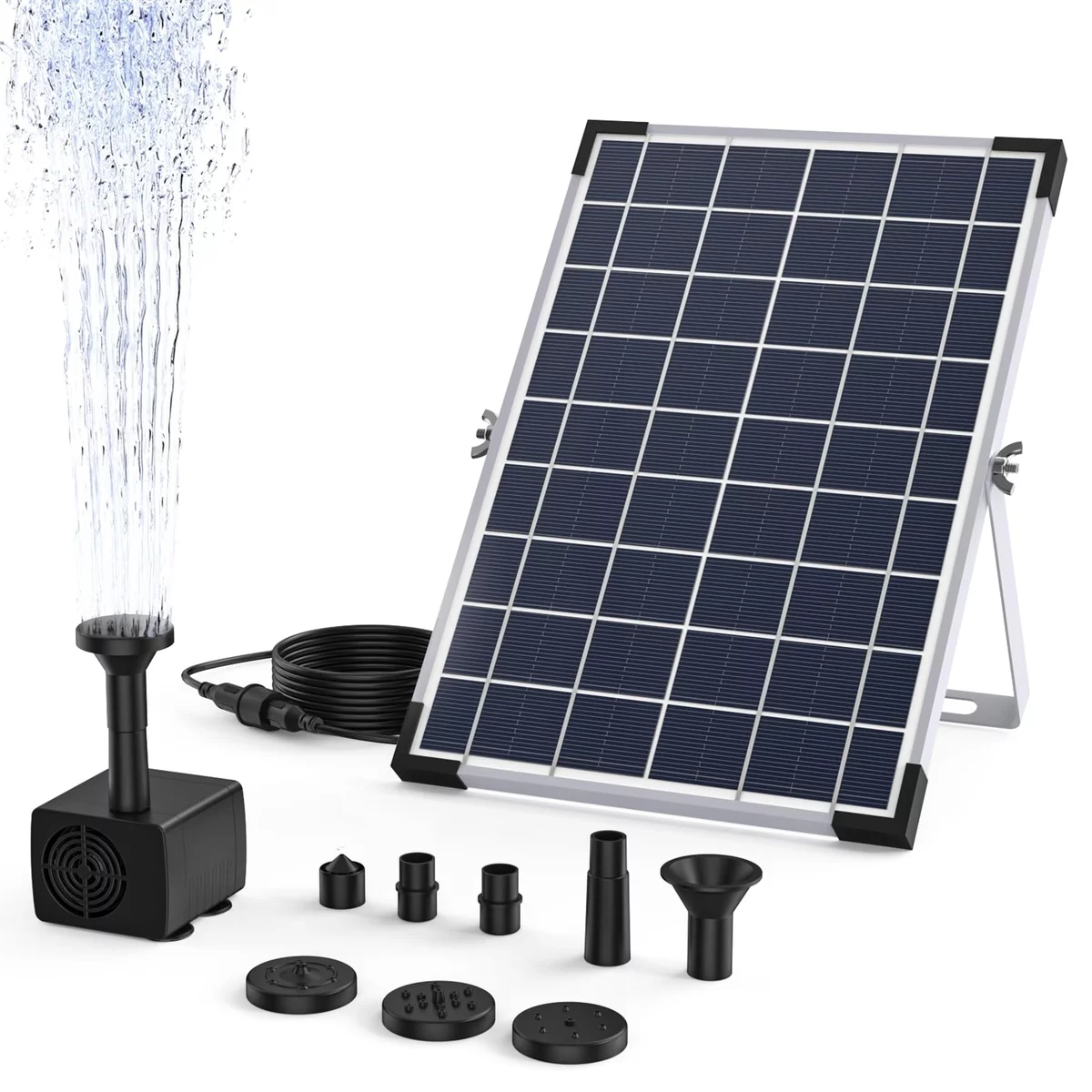 Solarpanel für Solarbrunnen Garten - ohne Strom 