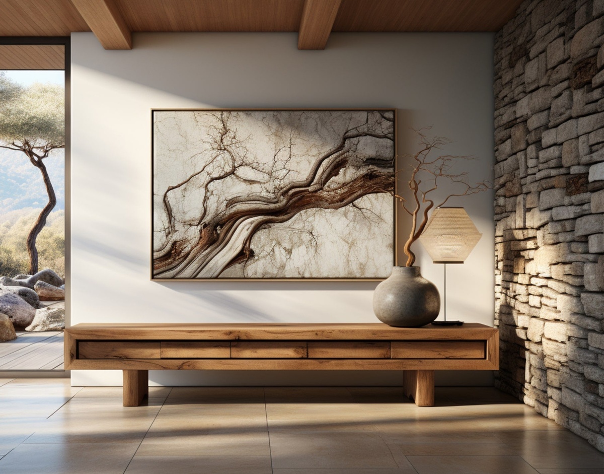 schöne Dekoration im Foyer - sehr stilvoll