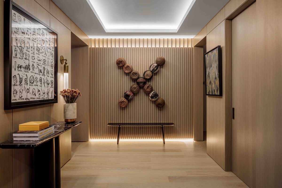 Foyer im afrikanischen Stil gestalten und mit integrierter Raumbeleuchtung