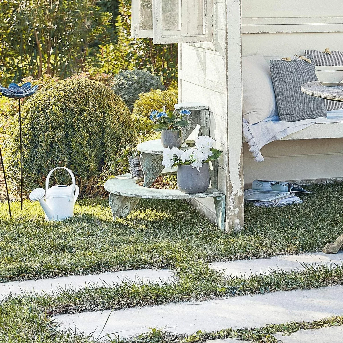 Shabby Chic Garten gestalten - auf die Details achten 