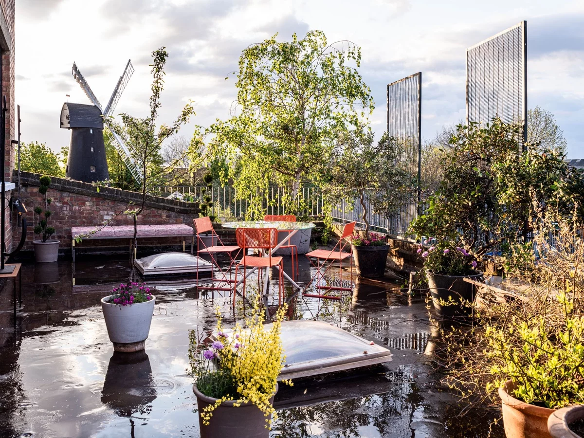 Terrassen Ideen im Retro Stil