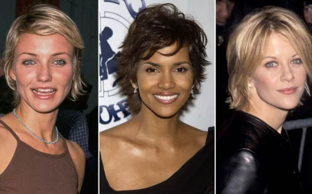 Cameron Diaz, Halle Berry und Meg Ryan tragen Kurzhaarfrisuren