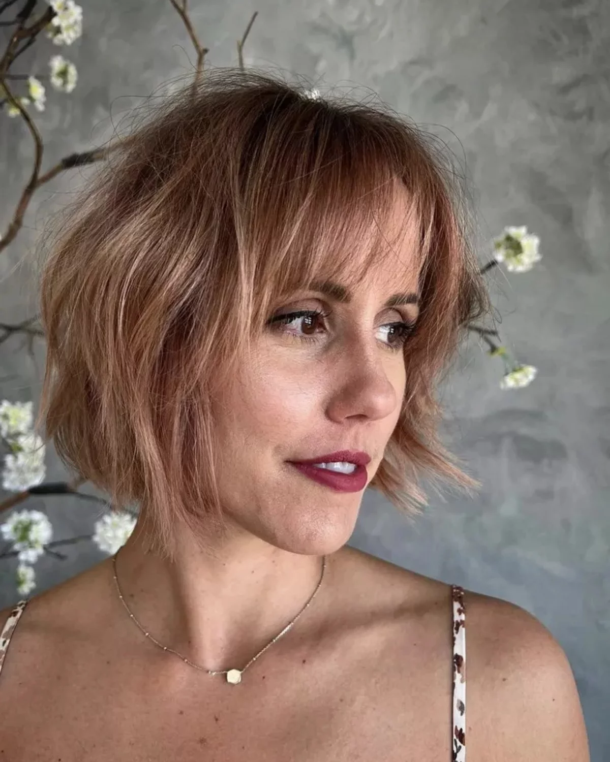 Bob mit Pony für Frauen mit dünnem Haar