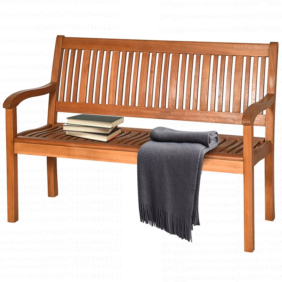 bequeme Silzbank aus Holz für den Garten 