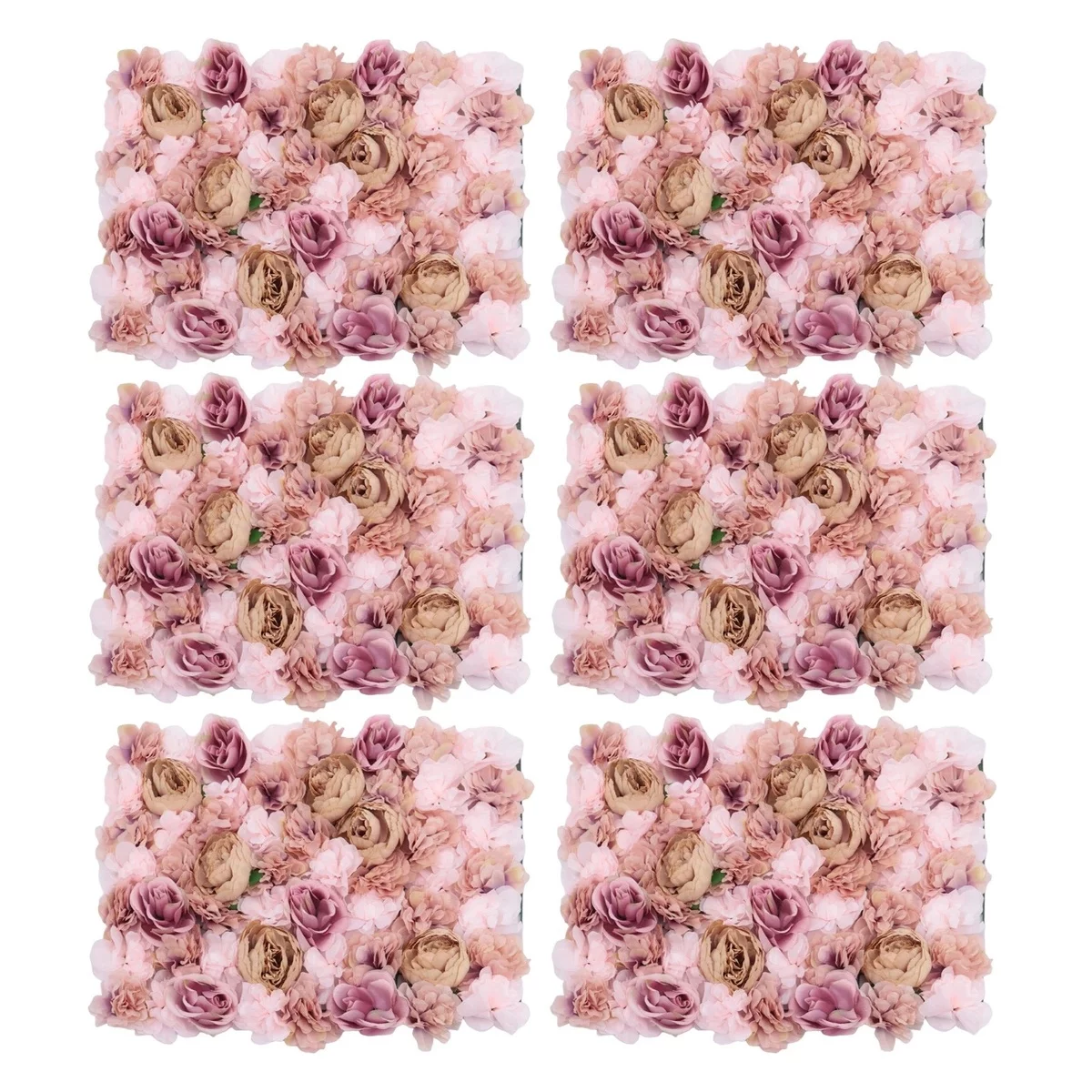 Raumdeko für die Wand mit künstlichen rosa Rosen