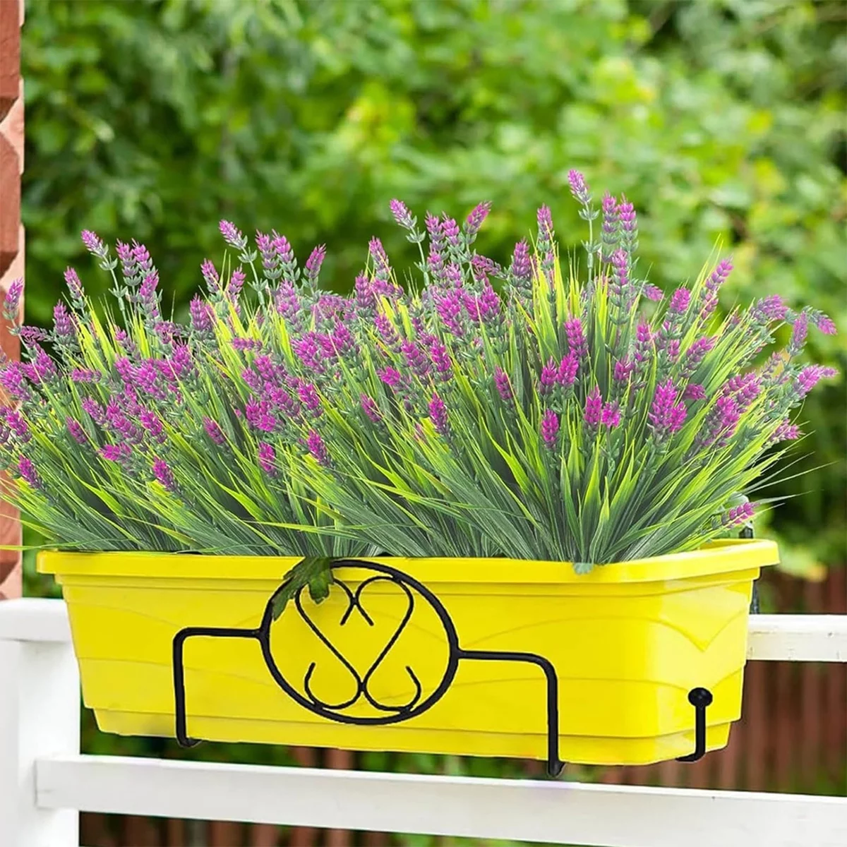 Lavendel im Pflanzkübel auf dem Balkon 