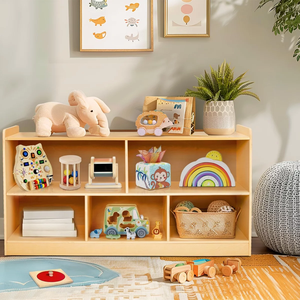 Blick in den Montessori Spielraum zu Hause 