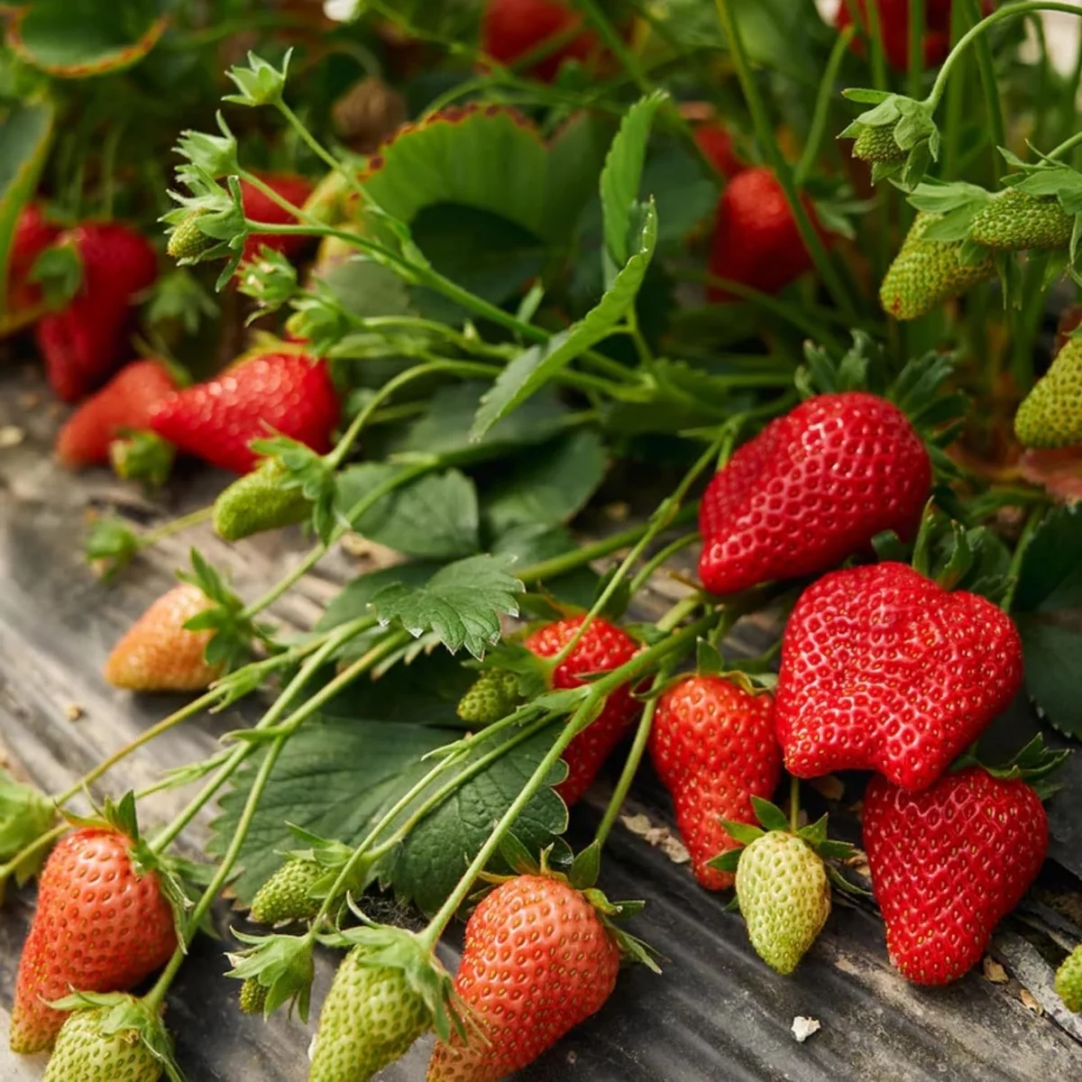im eigenen Garten Erdbeeren pflanzen 