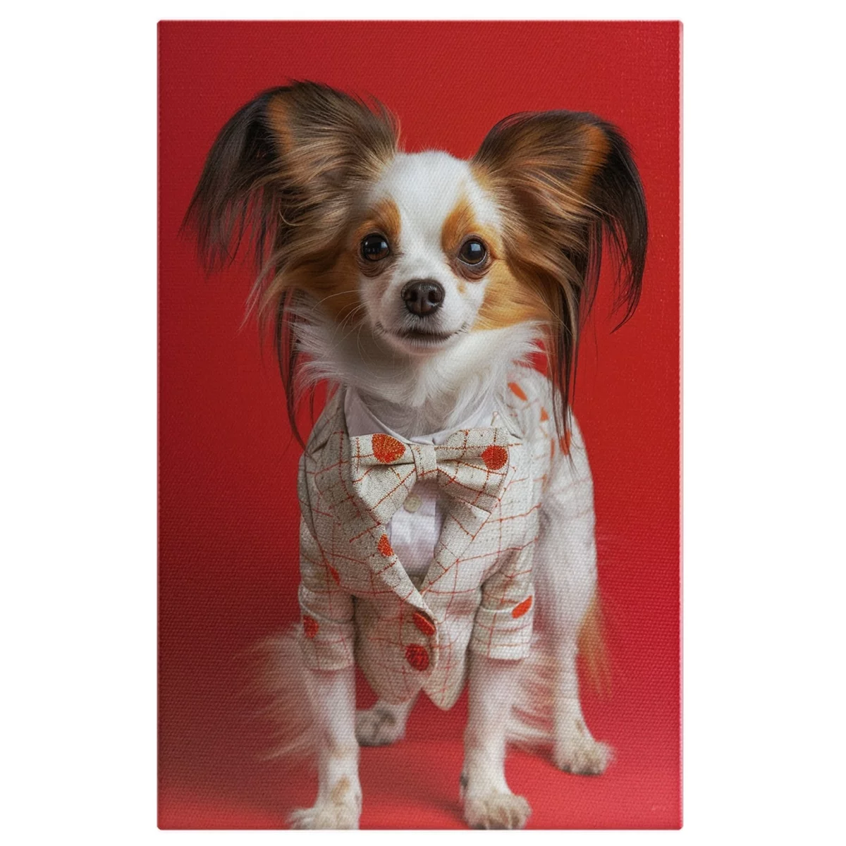 süßer Welpe festlich angezogen