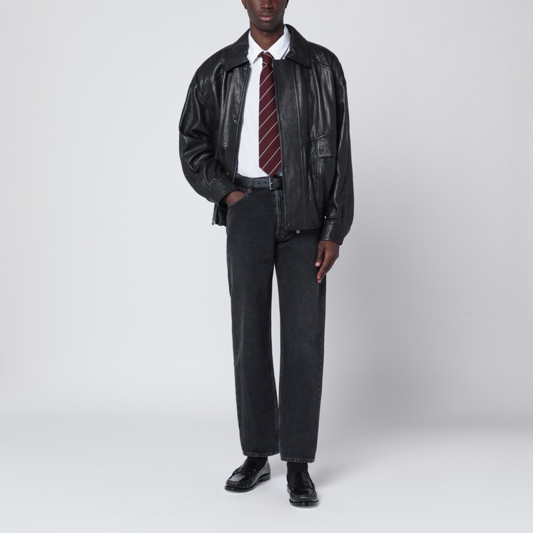 Jacken für Männer- eine elegante schwarze Lederschake