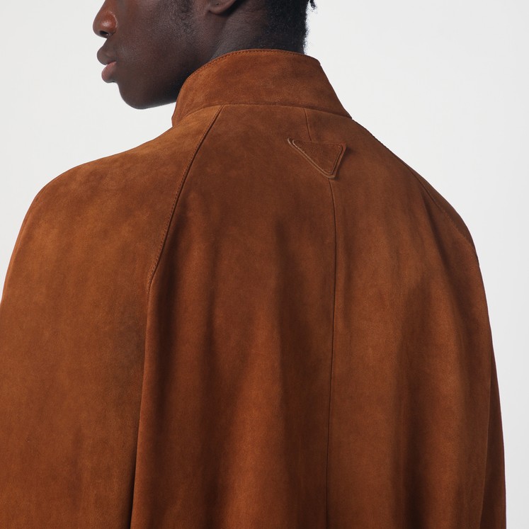 elegante Männerjacke aus hellbraunem Leder