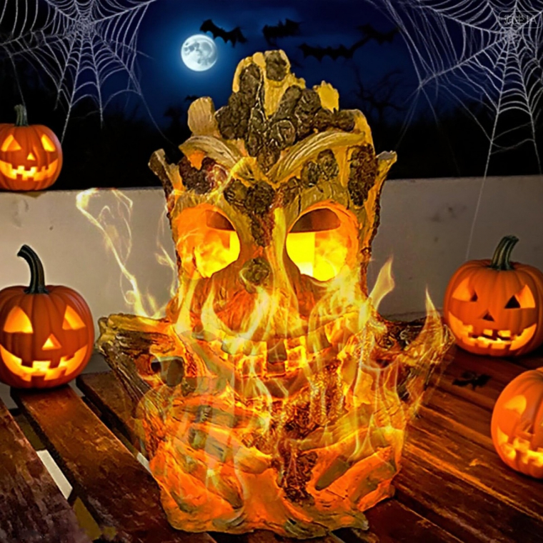 geschnitzte Kürbisse als Halloween Deko