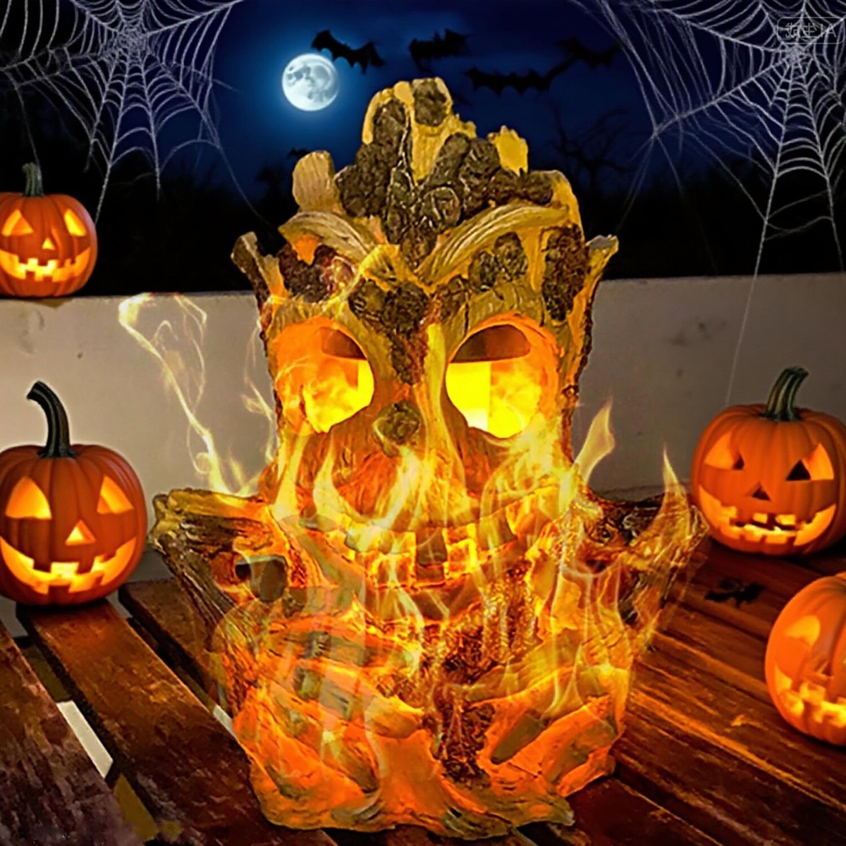 geschnitzte Kürbisse als Halloween Deko