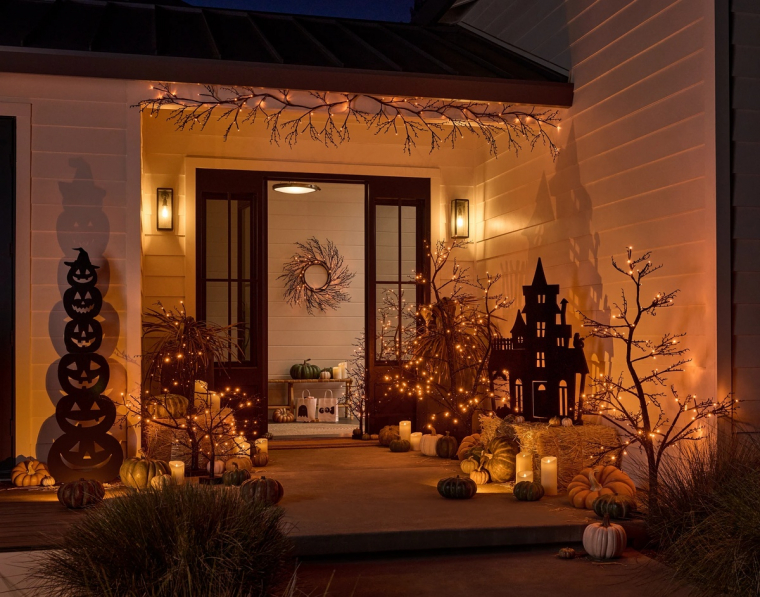 Halloween Deko Ideen für den Hauseingang
