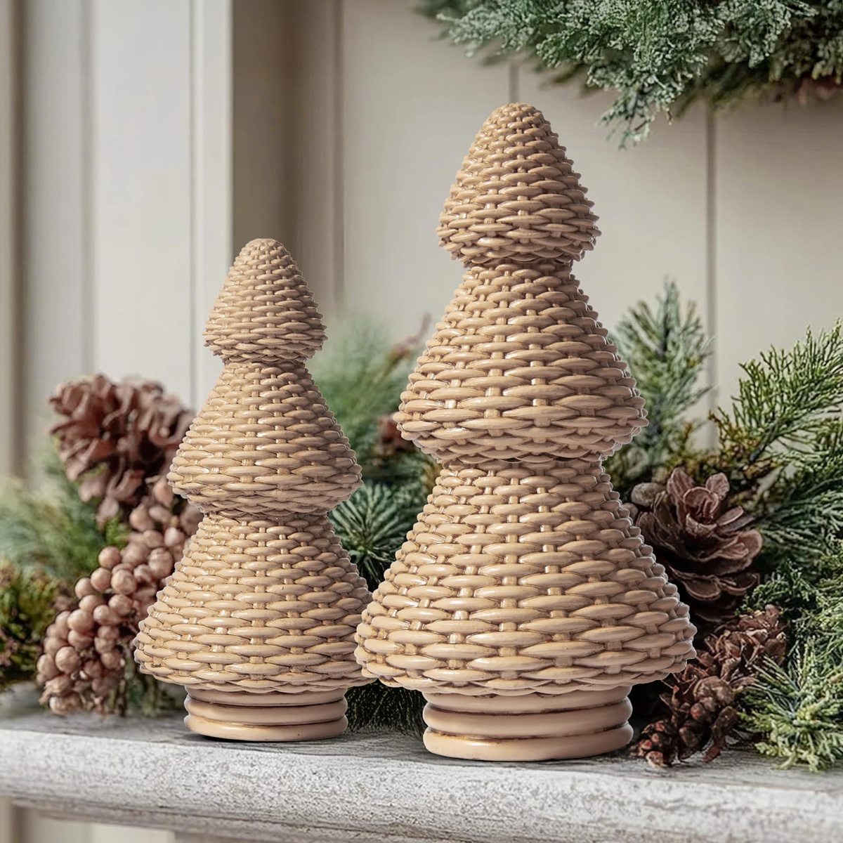 Kombinieren Sie nur Deko Stücke aus Naturmaterialien 