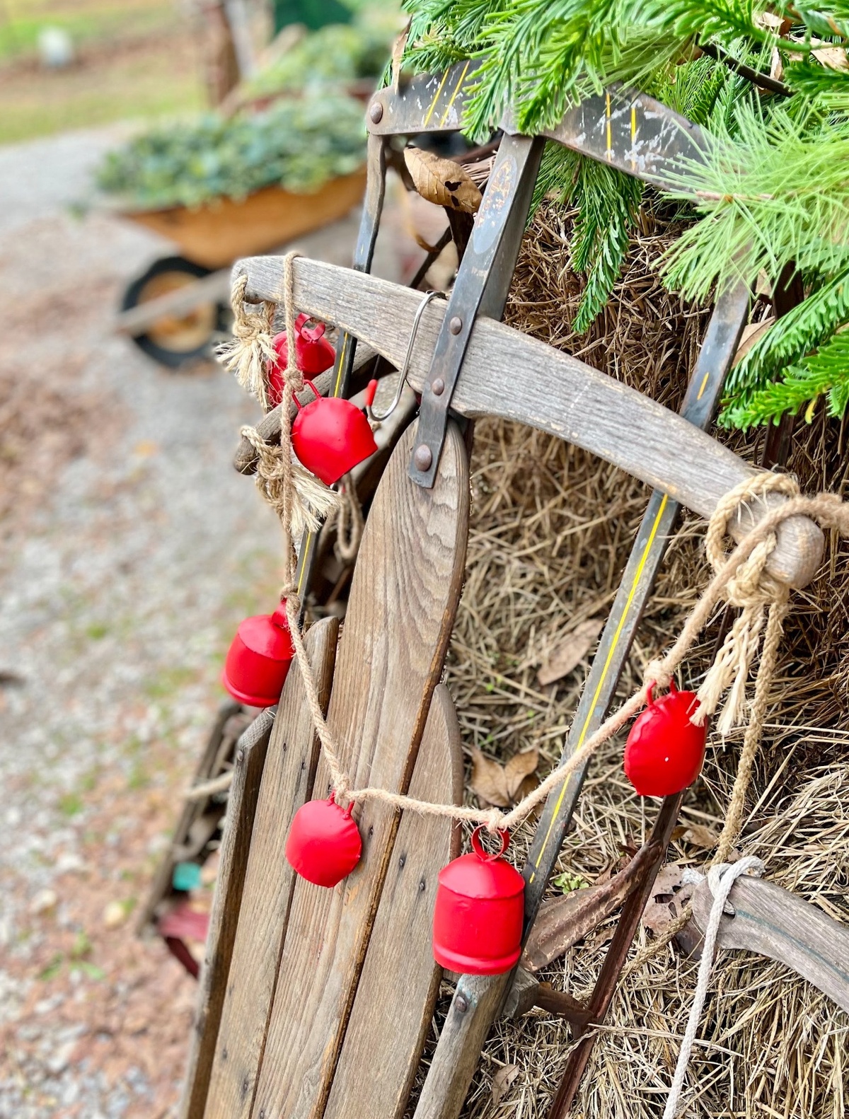 rustikal und schön - Weihnachtsdeko draußen 