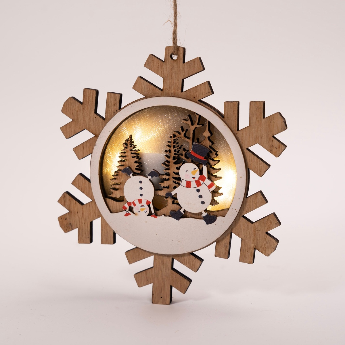 toller Christbaumanhänger - Weihnachtsdeko aus Holzscheiben 