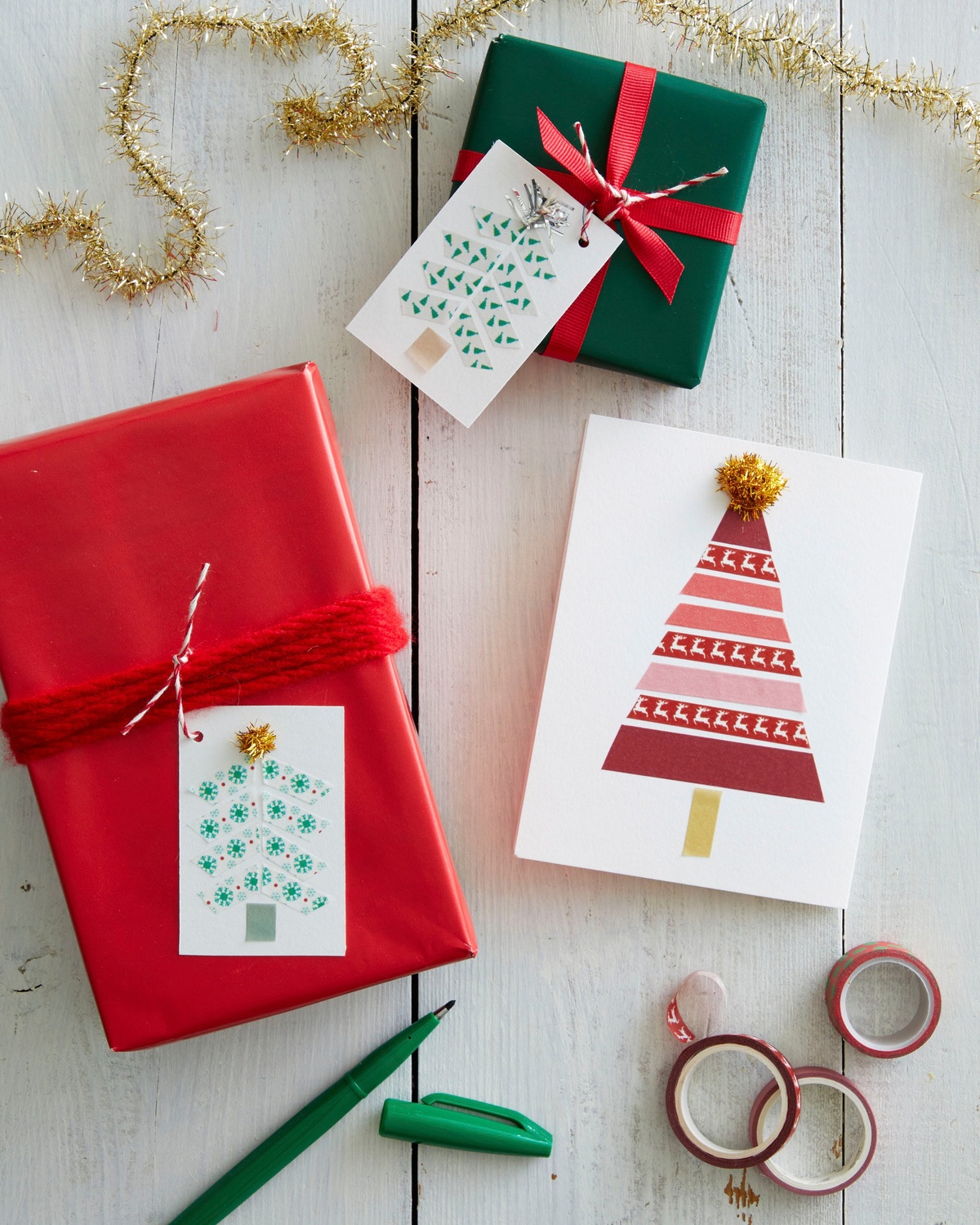 Weihnachtskarten selber basteln oder mit Kindern 