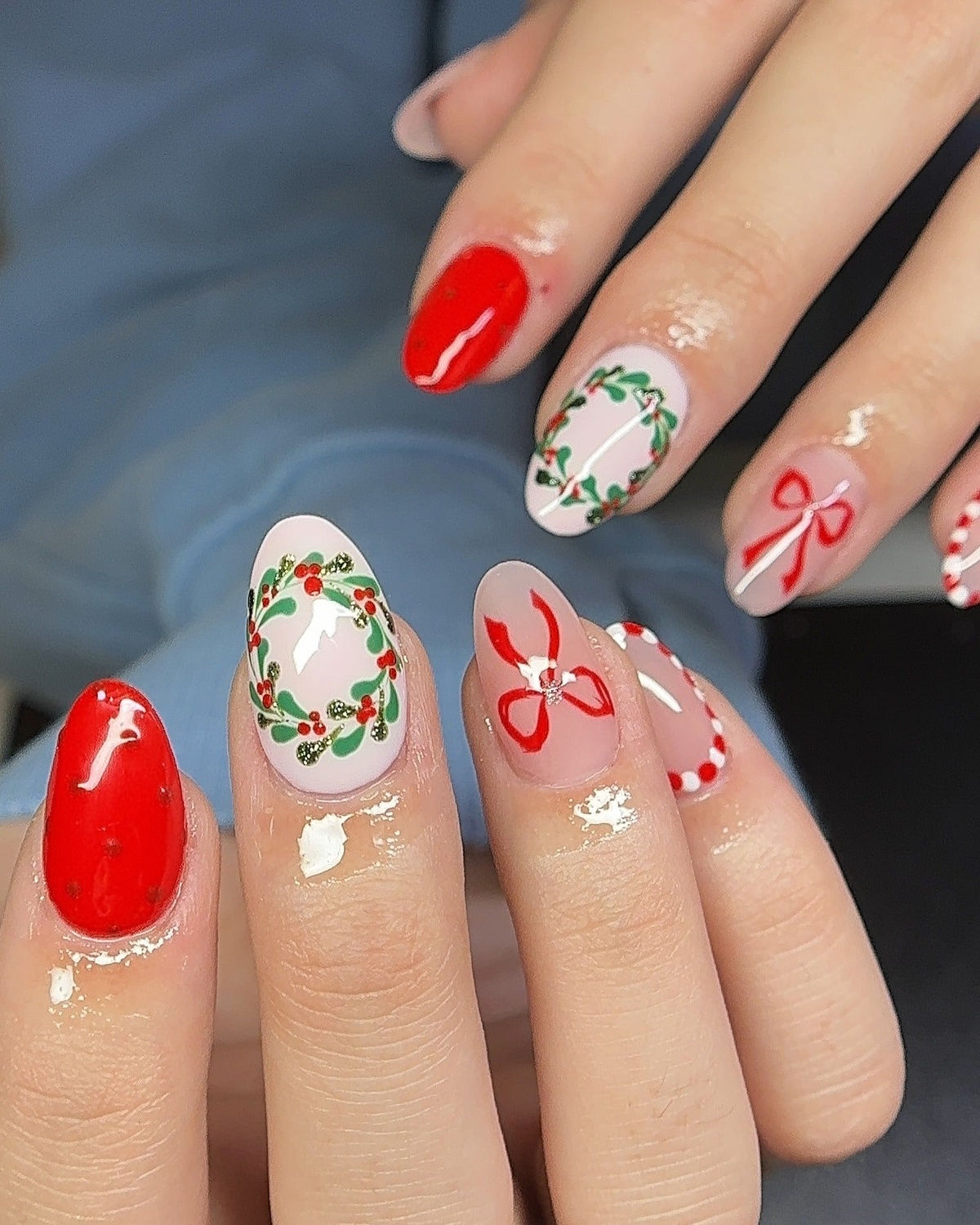Christmas Nails dürfen auch bunt sein