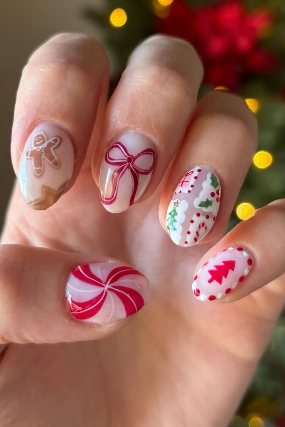 gute Ideen für lustige Christmas Nails