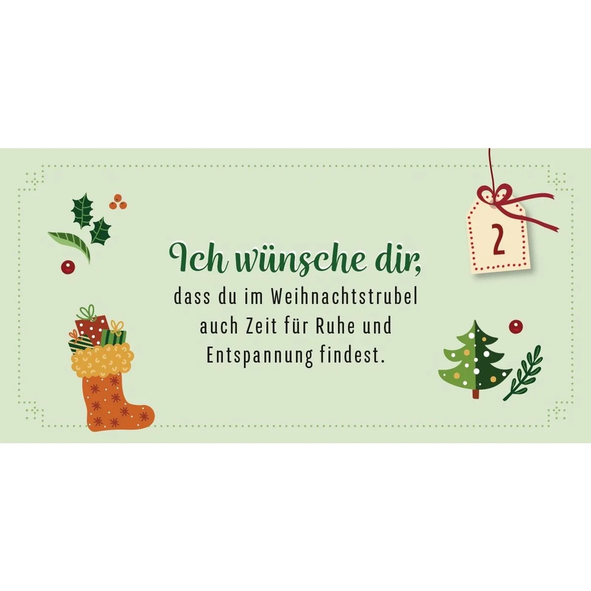 schöne Weihnachtsgarte und nette Wünsche