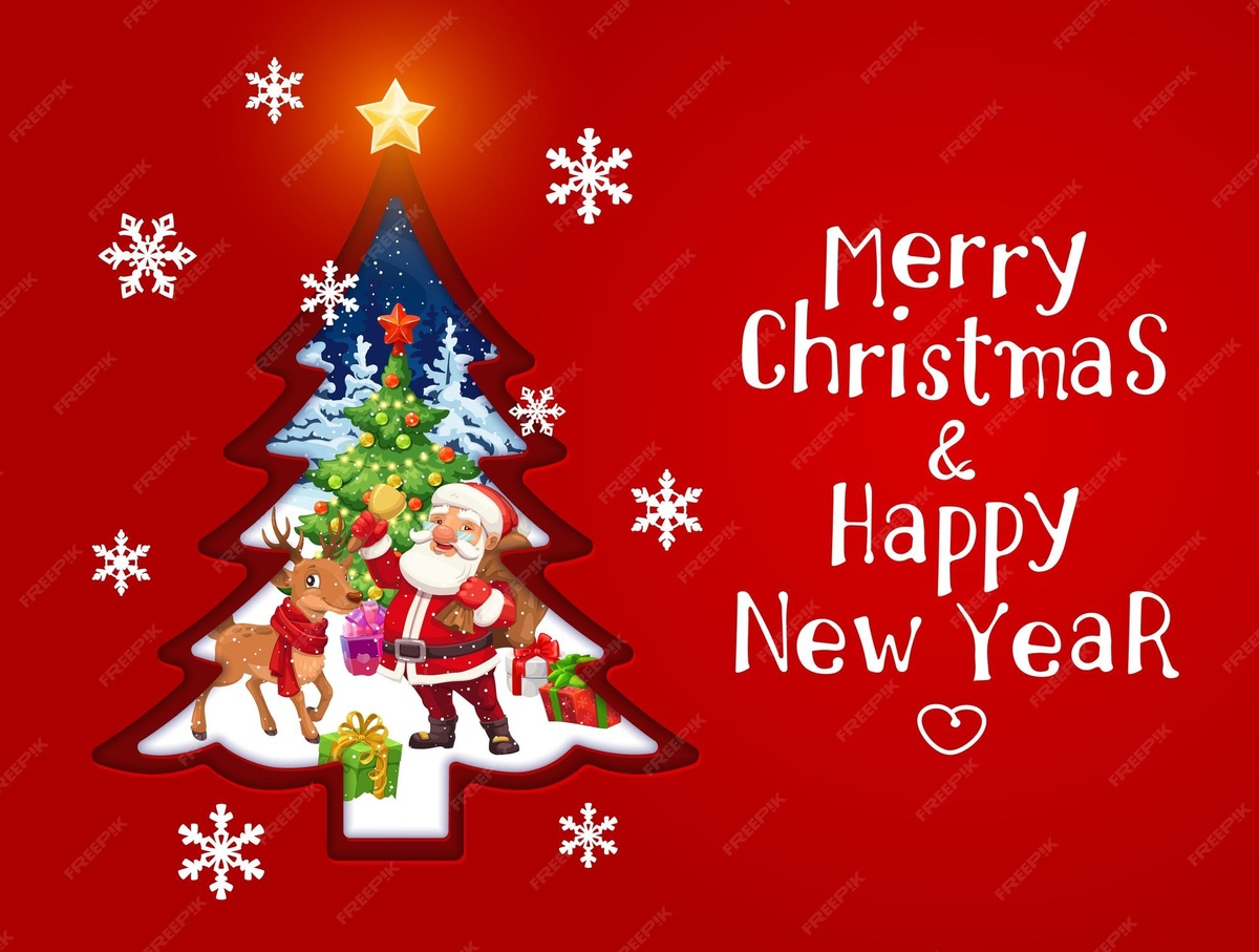 Weihnachts-und Neujahrgrüße kombinieren