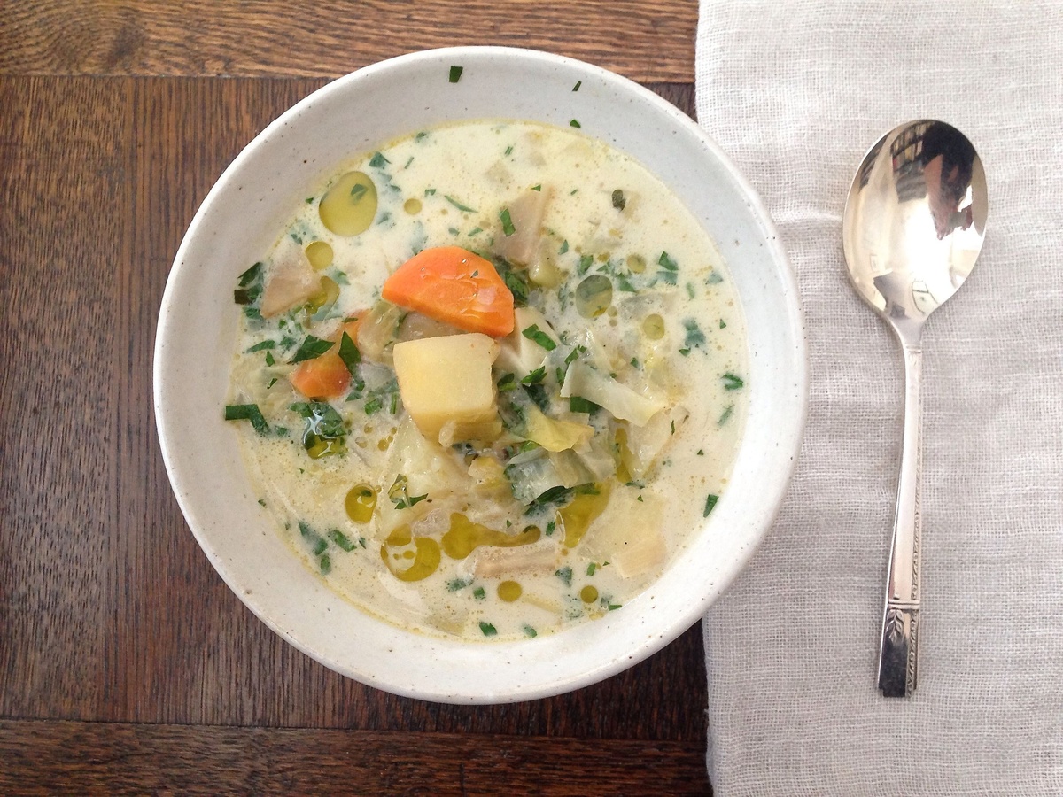 Cremige Gemüsesuppe für den Winter