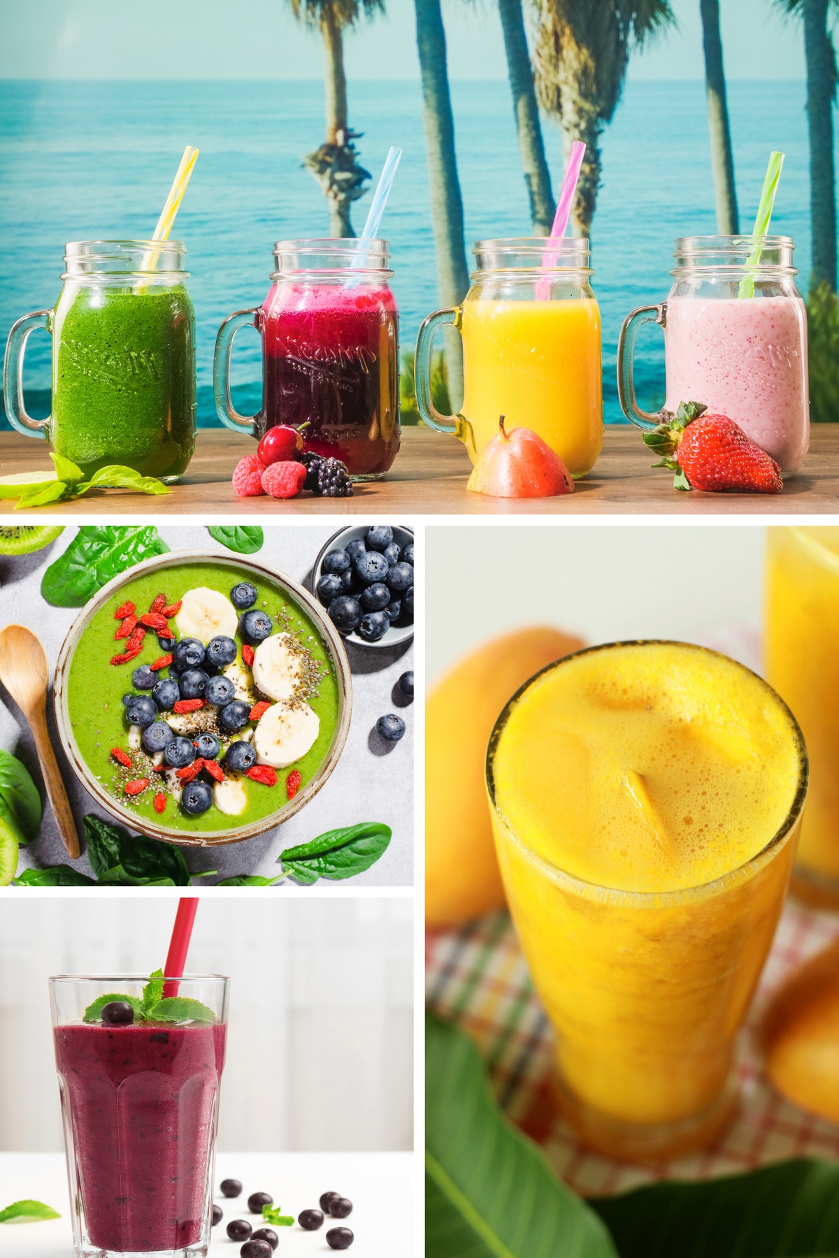 ein reiches Angebot an frischen Säften