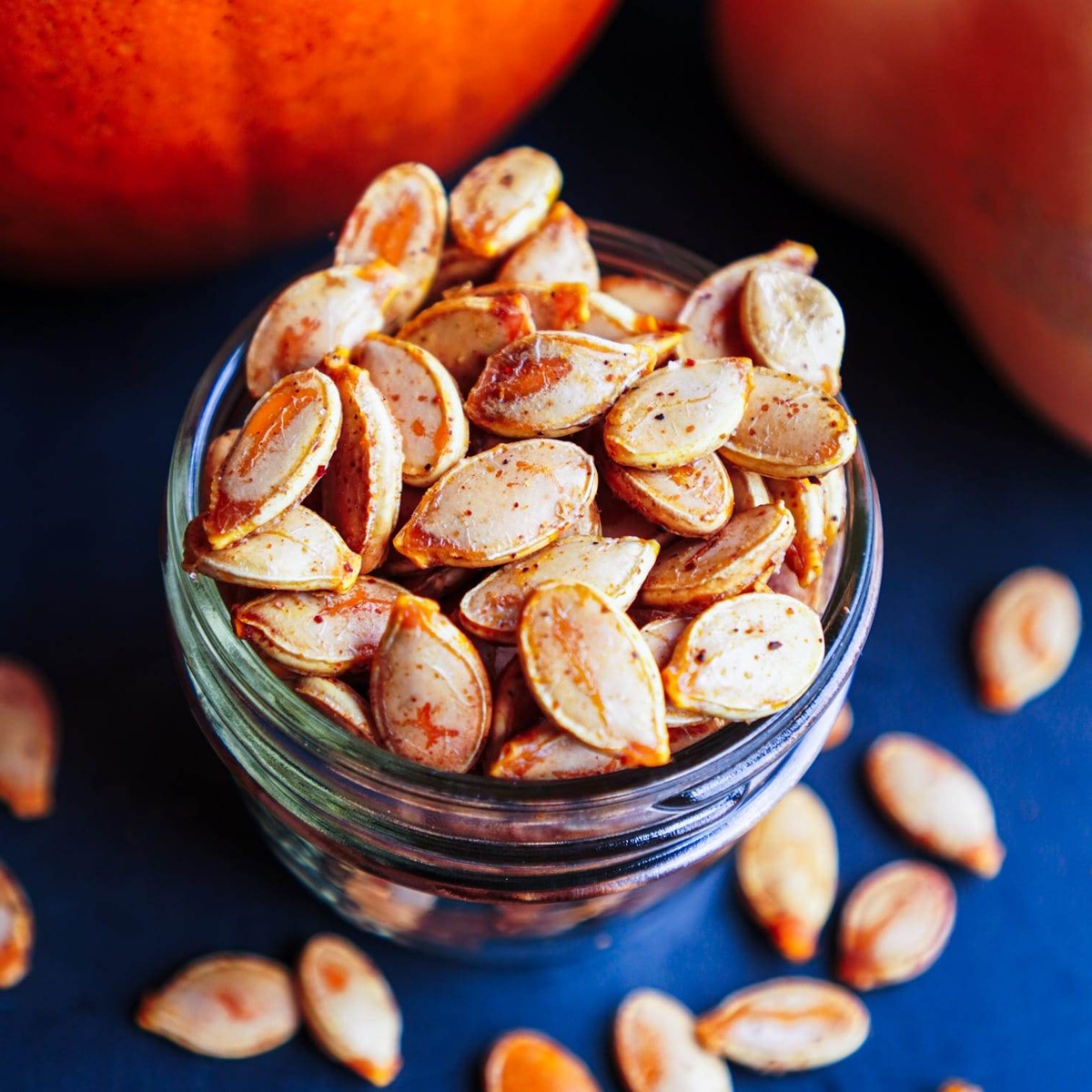 Kürbiskerne sind gesund und man kann sie essen