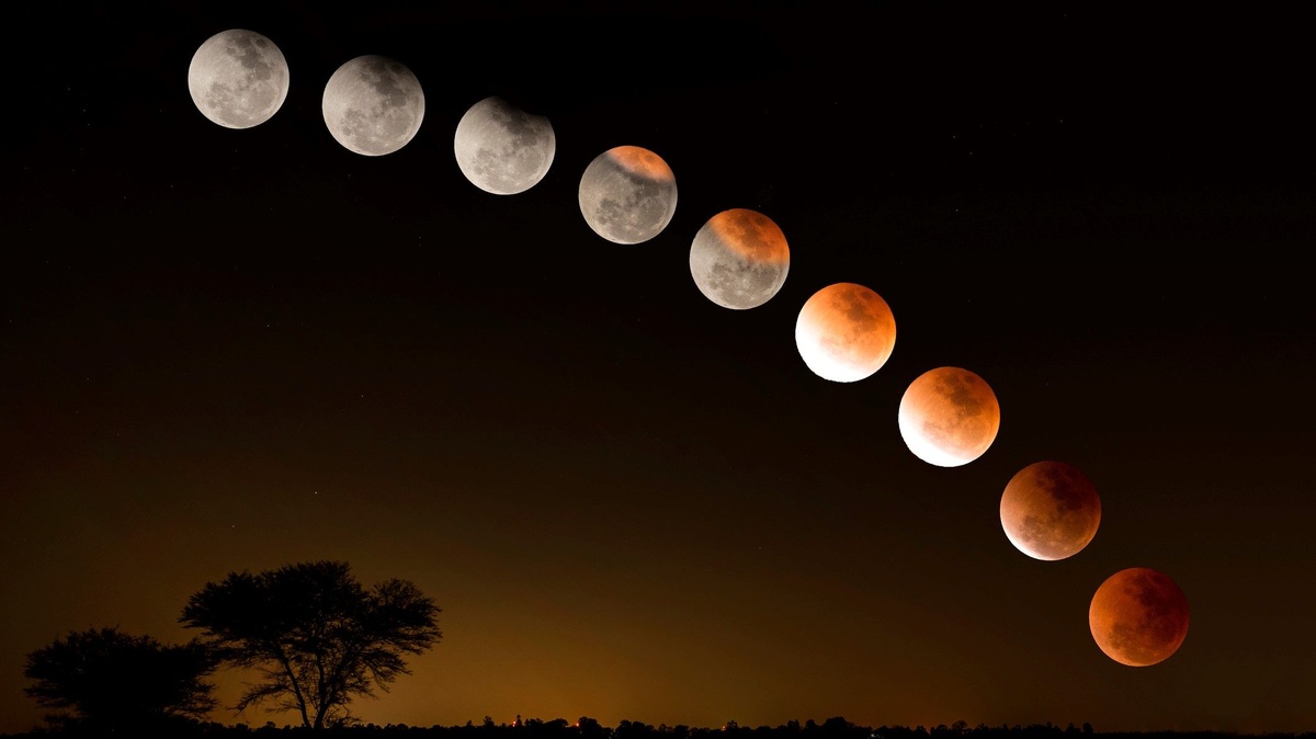 die einzelnen Schritte bis zum Blutmond 