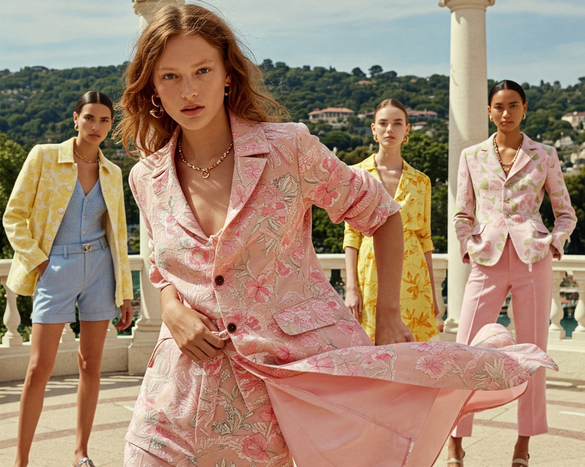 fröhliche Farben und geblümte Stoffe geben den Ton bei den Modetrends 2026 an 