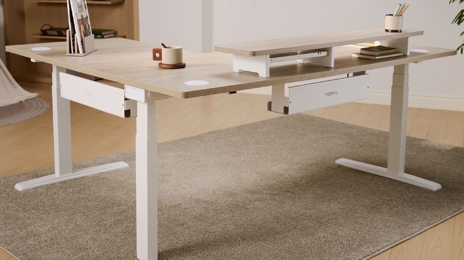 für einen Eckschreibtisch braucht man mehr freien Platz