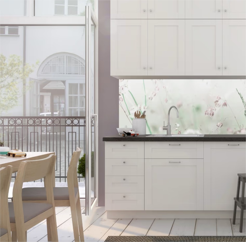 leicht anzubringen und zu reinigen - selbstklebende Küchenrückwand 