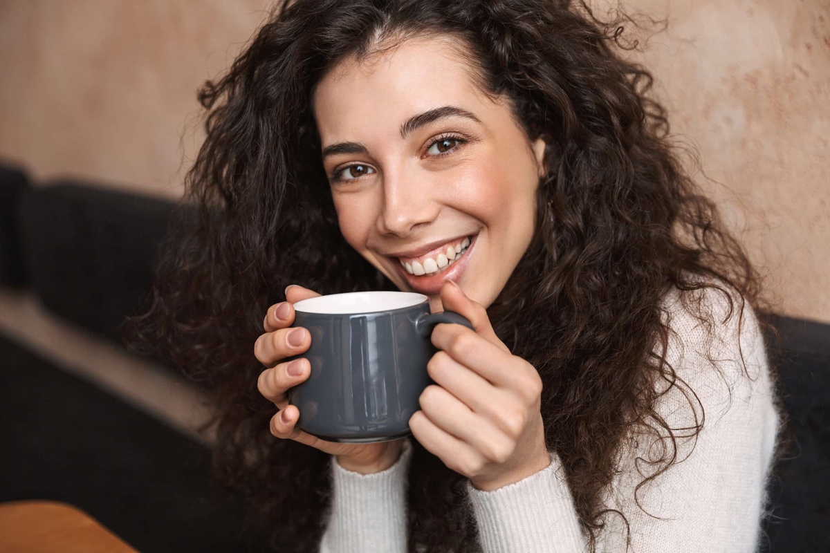 Kaffee schmeckt gut und macht gute Laune